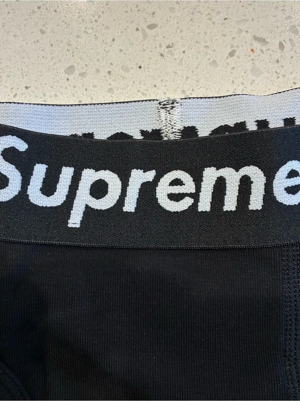 Hanes Black Boxer Briefs with Red Logo Pack